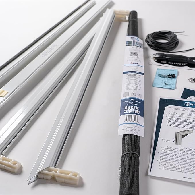 Custom Size Sliding Patio Screen Door Kit – Made to Order Aluminum Frame - Image 4