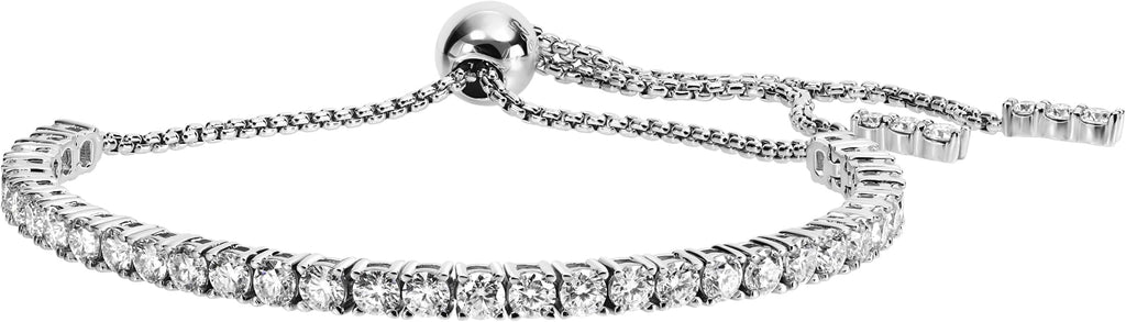 EcoGems Lab Grown Gemstone & Moissanite Bracelets – 14K/18K White or Yellow Gold Plated Sterling Silver – D Color VVS/VS Clarity – Elegant Sustainable Jewelry Gift with Gift Box