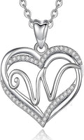 INFUSEU Unique Initial Necklaces for Women Girls Small Heart Letter Jewelry, Meaningful Personalized Gifts