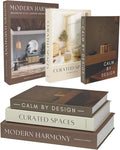 Modern Decorative Books Set of 3, Shelf or Entryway as Fall Decoration by UpstartDecor