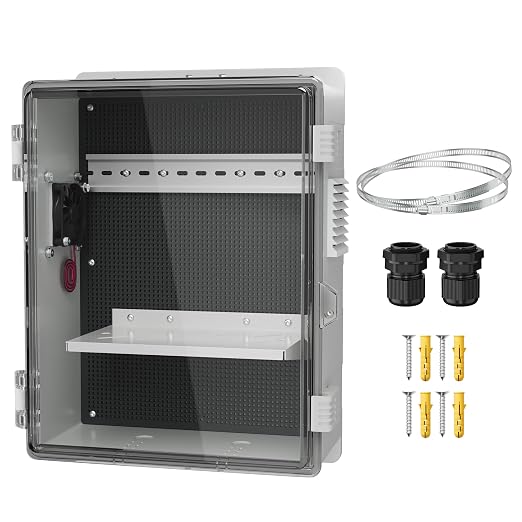 Joinfworld Outdoor Electrical Box, Din Rail, Waterproof Clear Cover, WiFi Box by Joinfworld