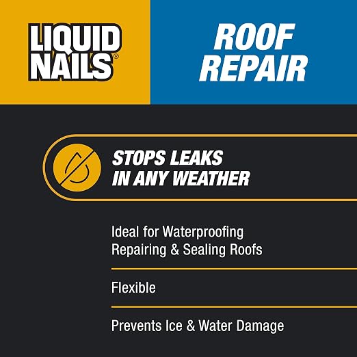 Liquid Nails Roof Repair, 10.3 oz | Waterproof All-Weather Leak & Crack Sealant - Image 2