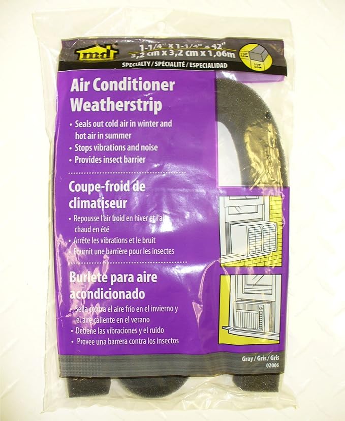 M-D Building Products 02006 1-1/4 in. X 42 in. Gray Air Conditioner Weatherseal - Image 13