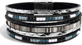 VIBILIA Boho Leather Wrap Bracelets for Women Multi-Layer Bracelets with Strong Clasp Jewelry for Women