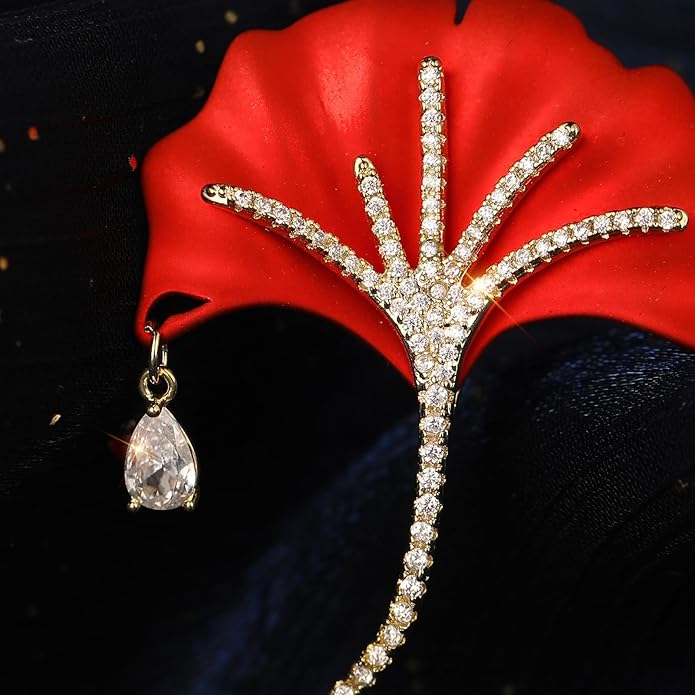Red Rose Flower Brooches and Pins for Women Costume Jewelry Brooch Pins Broches Jewelry for Women Elegant Lady Pin