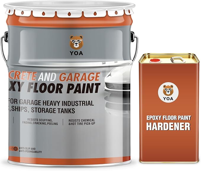 YOA Epoxy Floor Paint Kit, 4 Gallon Black - Image 7