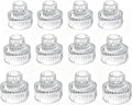 Hosley Set of 6 Glass Taper Candle Holders by HOSLEY