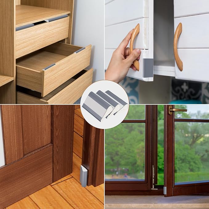 Kneelisa 3Pcs×196” Wedge-Shape Foam Window Weather Stripping Door Seal | - Image 6
