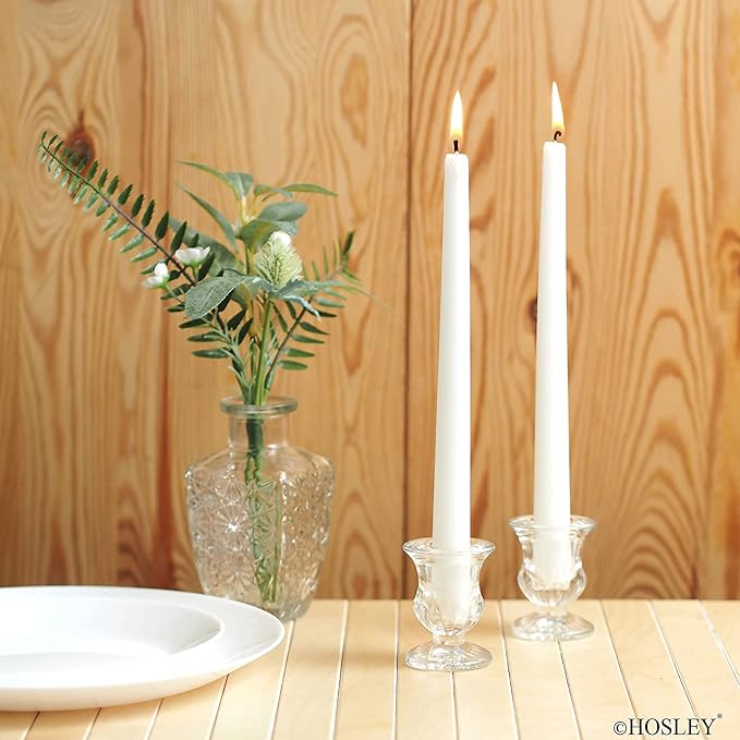 Hosley Set of 12 Glass Taper Candle Holders 2.5 Inches High Ideal Gift - Image 9
