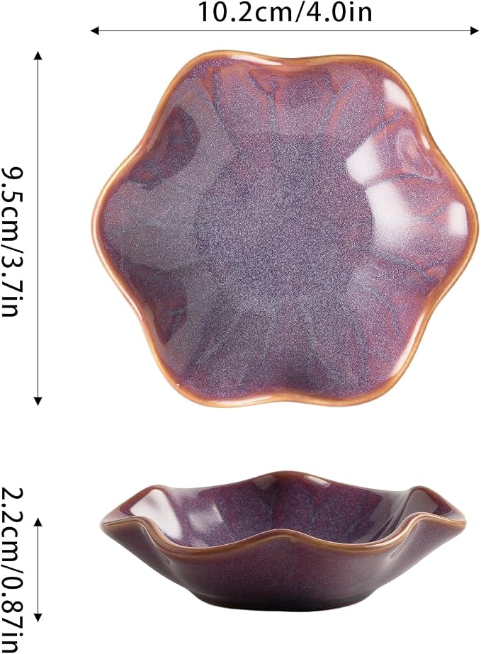 BEUNAIZER Galaxy Purple Jewelry Dish Tray, Ring Dish, Ceramic Trinket Tray - Image 6