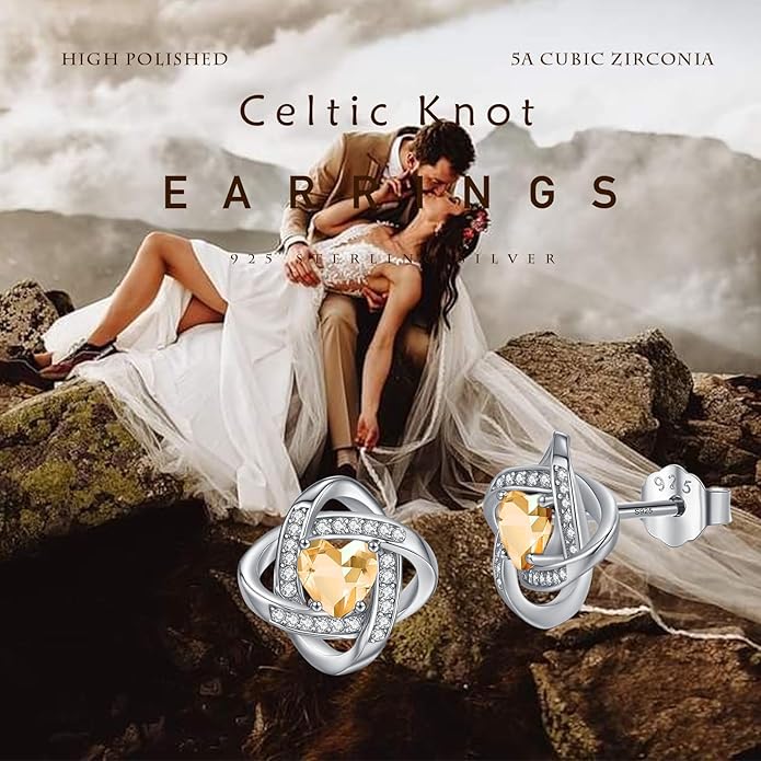 MEDWISE 925 Sterling Silver Birthstone Stud Earrings for Women Birthday Jewelry Gifts for Daughter Mother Women Valentines Day Gifts for Her