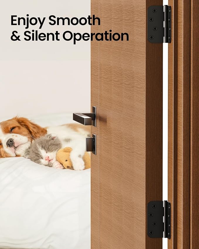Black Exterior Door Hinges 4 Inch 18 Pack - Image 2