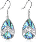 Abalone Shell Dangle Drop Earrings for Women 925 Sterling Silver Filigree Bohemian Earrings Jewelry Gift