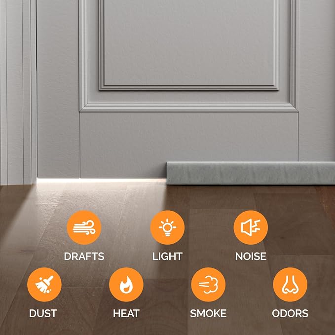 fowong Door Draft Stopper 32 Inch Adjustable Draft Stopper - Image 3