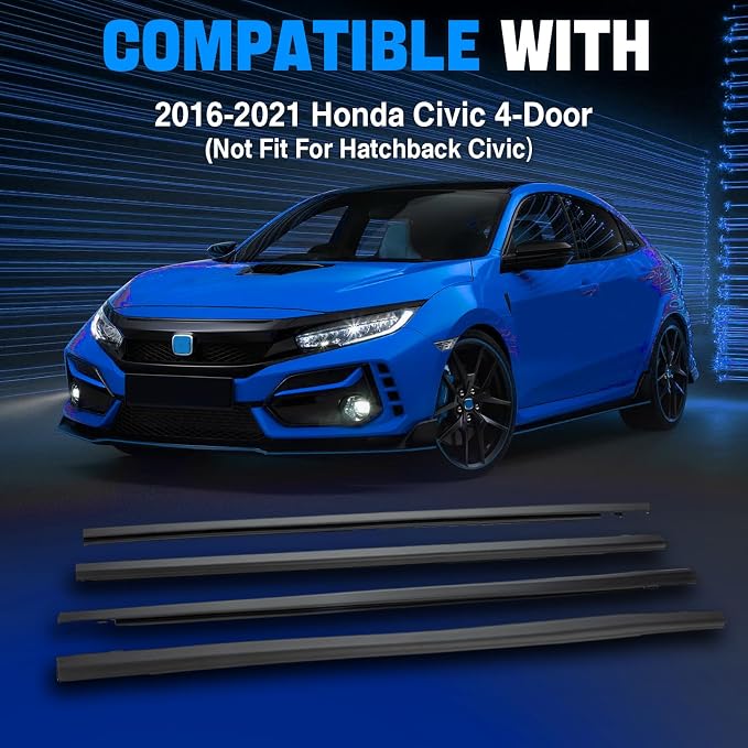 Door Window Trim Seal Weather Stripping Moulding Belt Sweep Felt Fit Honda - Image 7