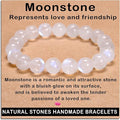 AD Beads Handmade Gemstone Stretch Elastic Bracelet Crystal Healing Reiki Nature's Beauty and Spiritual Essence Unisex