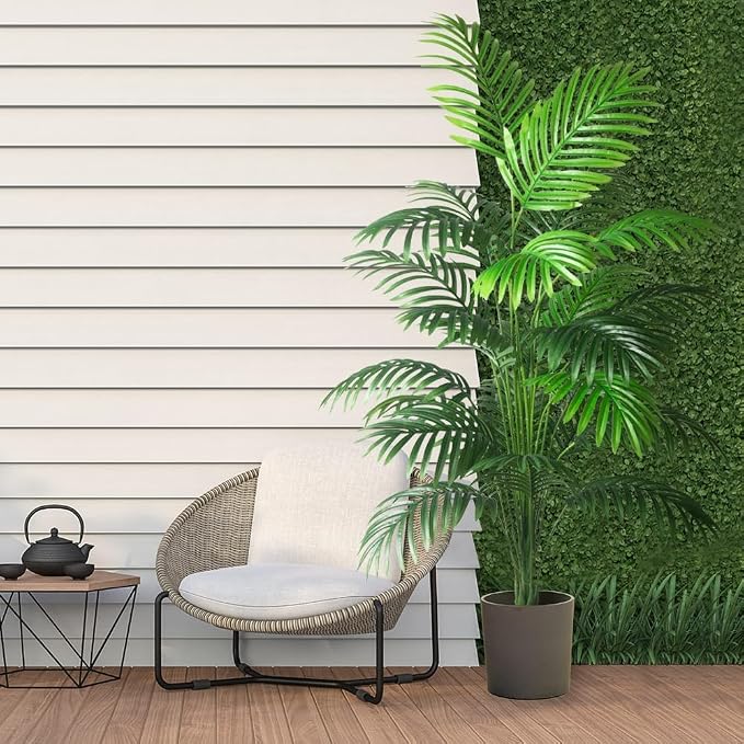 4ft 2pcs Large Artificial Plants Fake Palm Tree Tropical Palm Leaves Faux Palm - Image 9