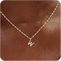 Initial Necklaces for Women,14K Gold Plated Necklaces, A-Z Letter Pendant Charm Necklace Trendy Dainty Hypoallergenic CZ Custom Personalized Name Necklace Gold Jewelry Birthday Christmas Gift for Her