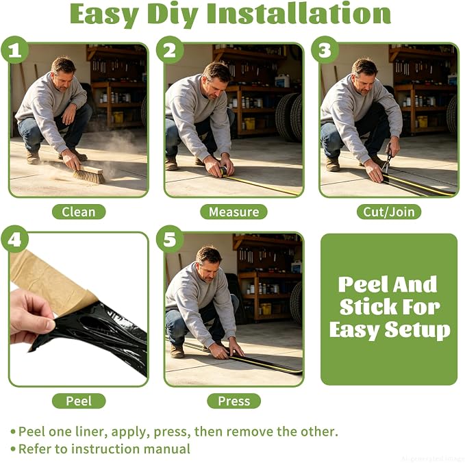 1.25" H Garage Door Threshold Seal, Total 12.3 FT - Image 4