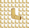 50-Pack 1/2" PEX 90 Degree Elbow, PEX Fittings 1/2 Inch | Brass by SUNGATOR