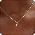 Initial Necklaces for Women,14K Gold Plated Necklaces, A-Z Letter Pendant Charm Necklace Trendy Dainty Hypoallergenic CZ Custom Personalized Name Necklace Gold Jewelry Birthday Christmas Gift for Her