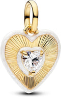 Gold Heart Family Charms Bead for Bracelets and Necklaces Jewelry Charm for Women Valentine Mother's Day