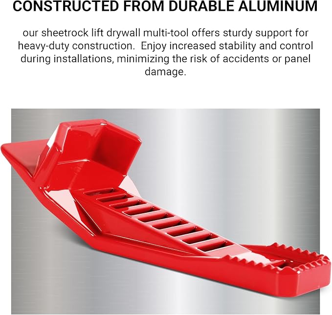 Calvana XL Drywall Lifter, Drywall Rasp, Drywall Jack, Taller and Wider Toe - Image 5