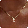 Initial Necklaces for Women,14K Gold Plated Necklaces, A-Z Letter Pendant Charm Necklace Trendy Dainty Hypoallergenic CZ Custom Personalized Name Necklace Gold Jewelry Birthday Christmas Gift for Her