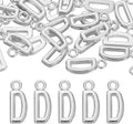 uxcell Letter Charm, Alloy Letter Initial Alphabet Charm for DIY Crafts Jewelry Making Bracelet Earrings Necklace