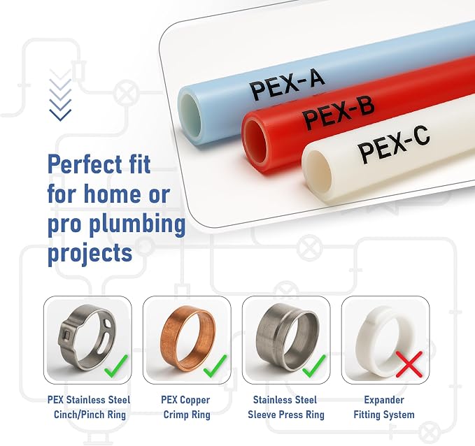 1/2 INCH PEX-B Ball Valves, Lead-Free Brass Full Port Shut-Off Valve - Image 5