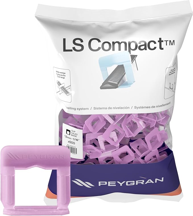 Peygran Tile Leveling System Clip 1.5 mm 1/16’’ DIY Tiles Leveler Spacers by Peygran