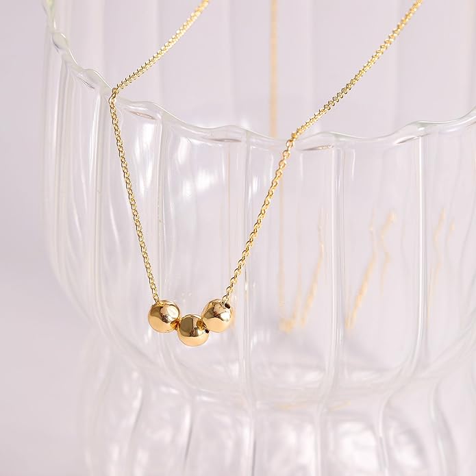 14K Gold Plated Dainty Pendant Butterfly Bead Boot Bee Baseball Flower Compass Airplane Heart Hummingbird Tree Necklace Simple Jewelry Gift for Women
