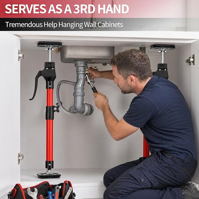 Cabinet Jacks for Installing Cabinets, 3rd Hand Tool Support System, Heavy-Duty - Image 7