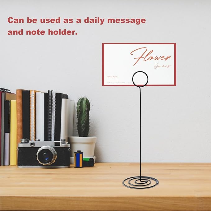 Table Number Holders, Photo Holder | Picture Holder, Cards Stand Name Menu Clips - Image 4