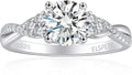 Elspeth 925 Sterling Silver Engagement Ring for Women Oval/Radiant/Pear/Princess/RoundCut Cubic Zirconia Promise Ring Size 4-10