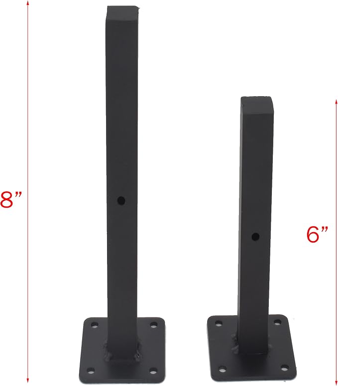 AddGrace Industrial Black Shelf Brackets 10 Inch L Brackets - Image 2