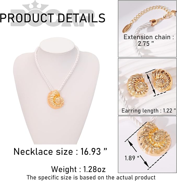 Bocar Starfish Pendant Necklace for Women