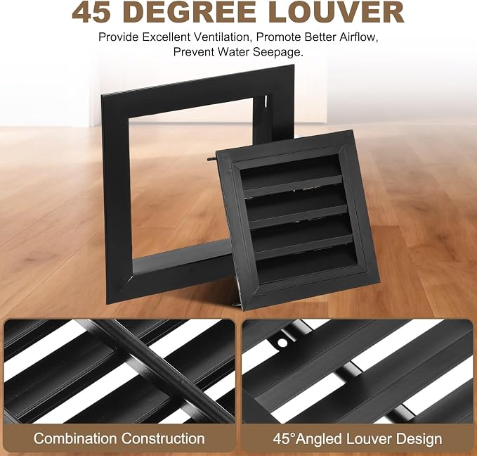 PATIKIL 16" x 16" Return Air Vent Cover, Aluminum Alloy Return Air Grille - Image 4