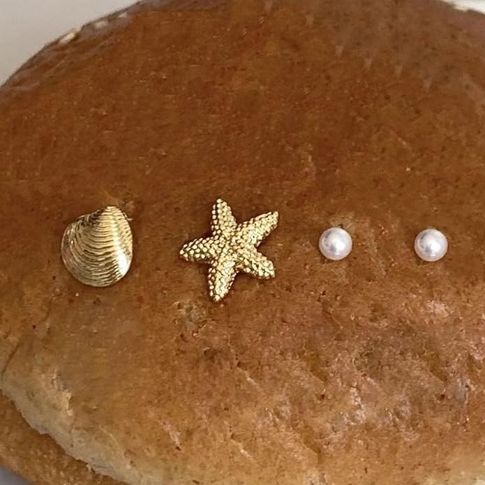 Seashell Starfish Earrings Beach Jewelry for Women Pearl Drop Shell Earrings Ocean Beachy Fashion Accessories Womens Summer Outfits 2026 Tropical Vacation Outfits Beach Vacation Clothes Dresses