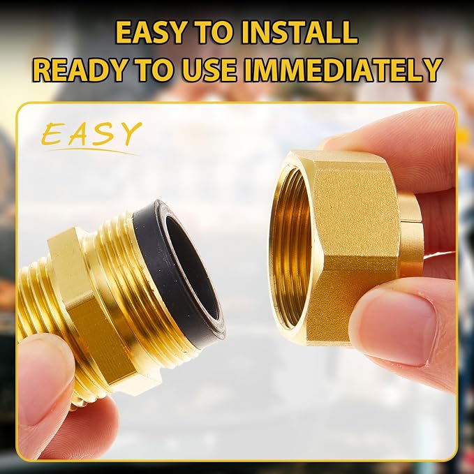 Frienda 8 Pack 3/4'' NPT Brass Pipe Fittings CSST Male NPT Pipe Fitting Male - Image 5