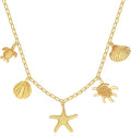 MISS RIGHT Dainty Gold Evil Eye Hamsa Hand Coin Lucky Charm Pendant Necklace for Women Trendy Vintage Paperclip Chain Sun Moon Clover Flower Chunky Charm Necklace Jewelry Gifts