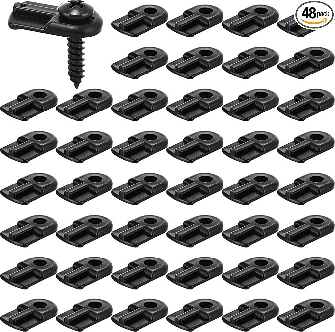 Blulu 48 Pack 13/16 x 1/2 Inches Flush Nylon Window Screen Clip by Blulu