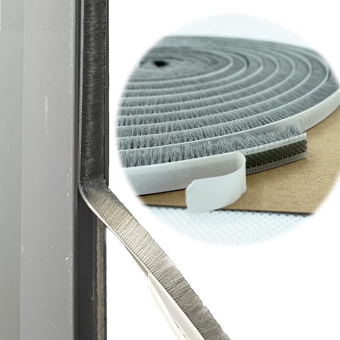 Door Sealers for Door Frame Felt Pile Weatherstripping for Sliding Window by Zhilokdor