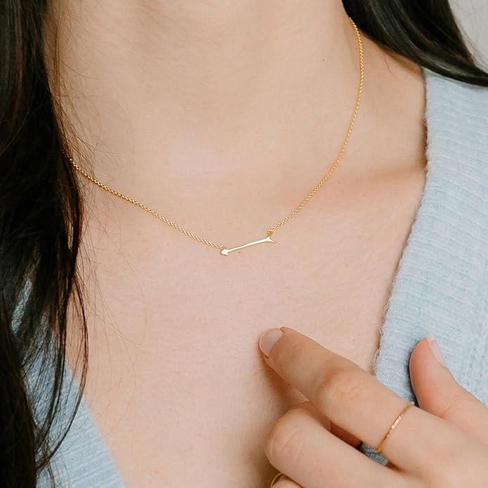 14K Gold Plated Dainty Pendant Butterfly Bead Boot Bee Baseball Flower Compass Airplane Heart Hummingbird Tree Necklace Simple Jewelry Gift for Women