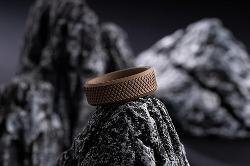 100S JEWELRY Knurl Tungsten Rings with Knurling Diamond Pattern Men Wedding Band 8mm wide Hypoallergenic Size 6-16