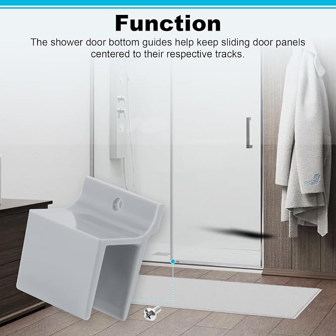 M6209 Sliding Shower Door Bottom Track, 1/2-inch Channel, Suitable - Image 3