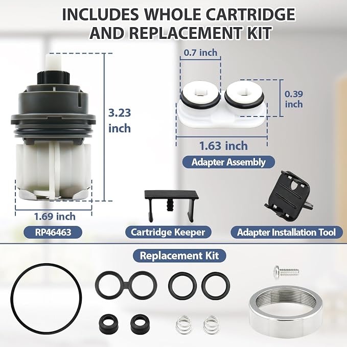RP46463 Cartridge Replacement for Delta 17 Sereis Tub and Shower Dual Function - Image 2