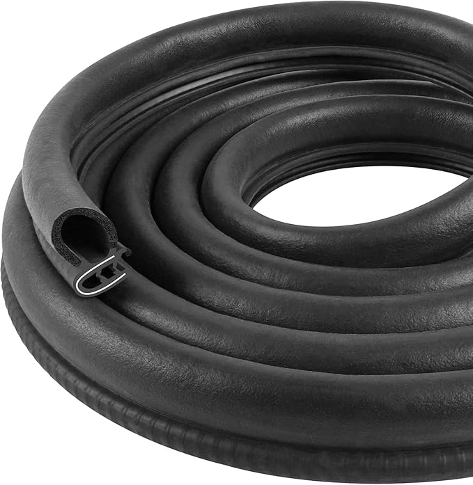 Automotive Door Weather Stripping 25Ft Car Door Rubber Edge Trim Seal Strip by Kikerike
