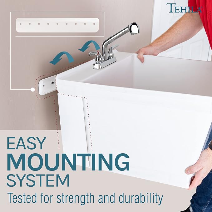 JS Jackson Supplies Tehila White Wall Mounting Kit - Image 4