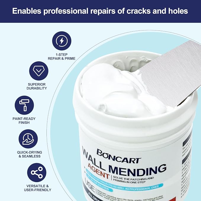 BONCART 17.2Oz Drywall Patch Repair Kit – Professional All-in-1 Tool Set | - Image 2